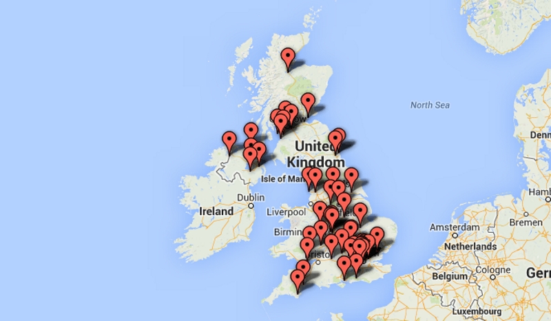 uk pt map